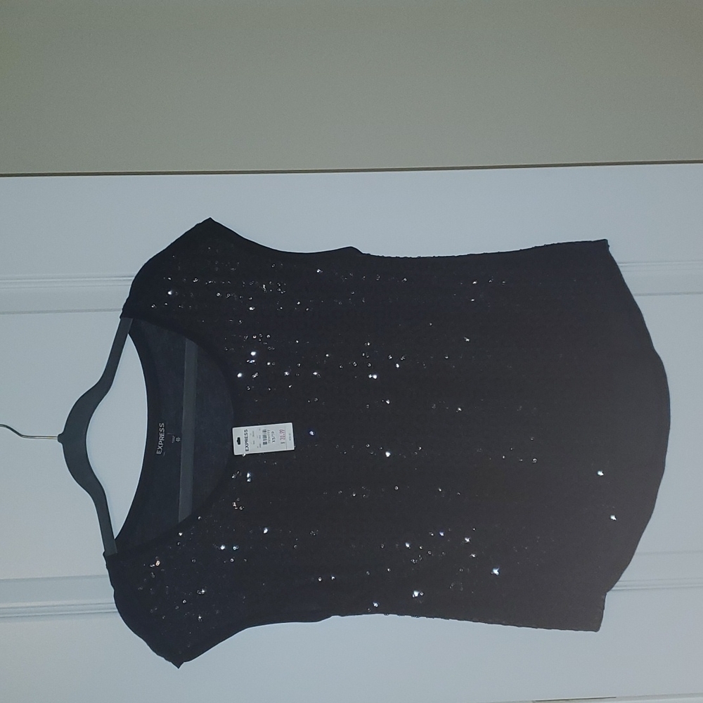 Womens Sequined Express Shirt